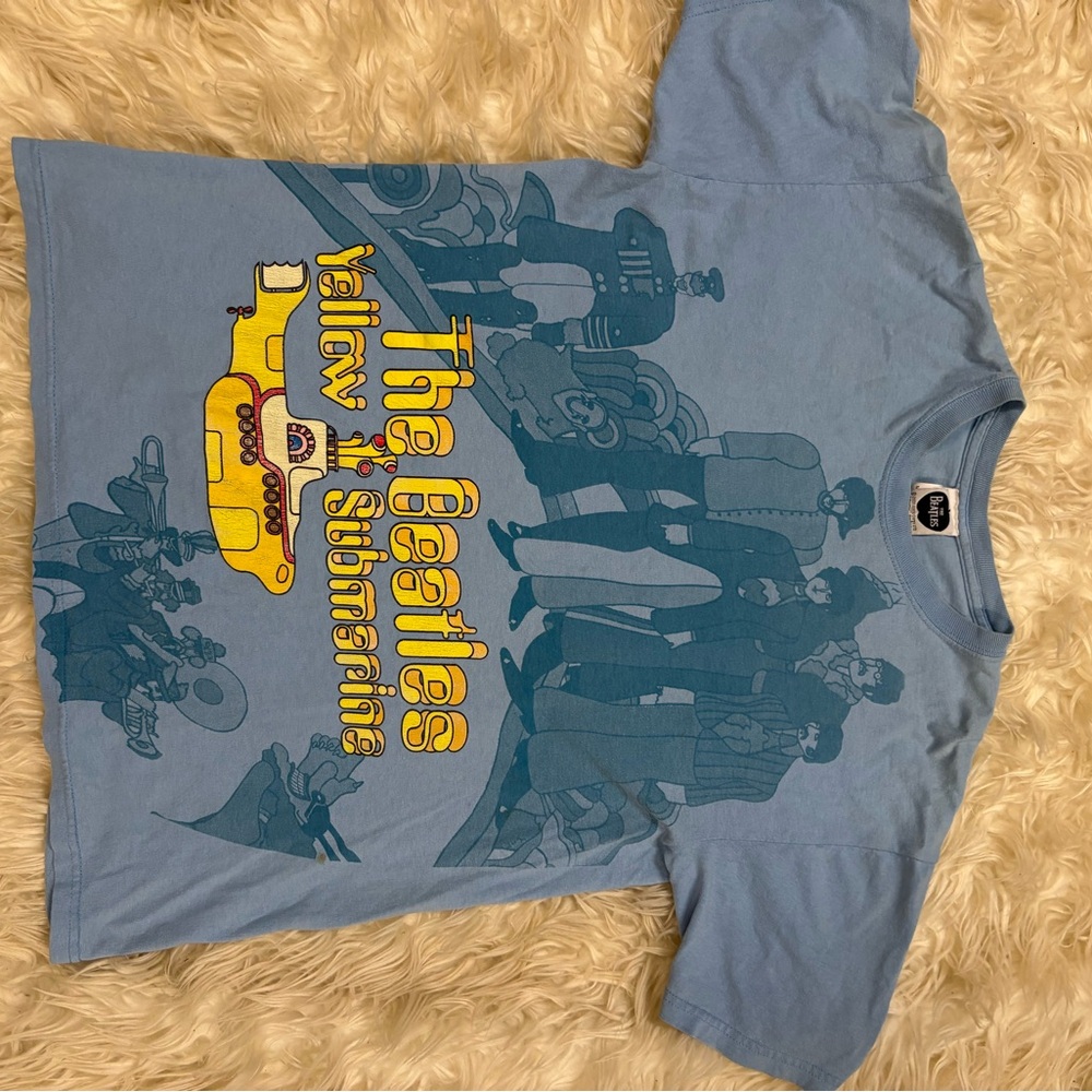 The Beatles Light Blue Yellow Submarine Kids Tee